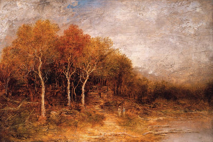 Golden Autumn, Rangeley Lake, Maine - by Ralph Albert Blakelock