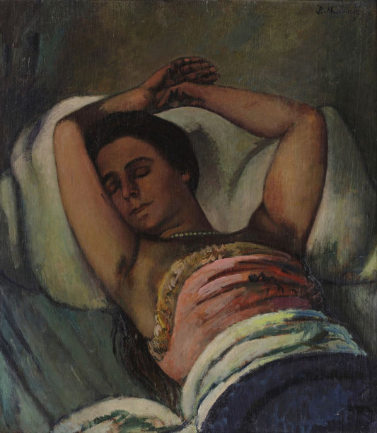 Fanciulla dormiente - by Piero Marussig