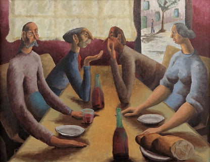 French café - by Peter Purves Smith