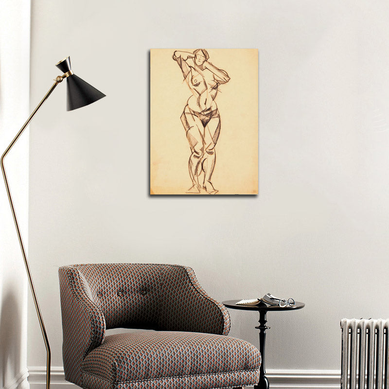 Study of a Female Nude - by Petar Dobrović