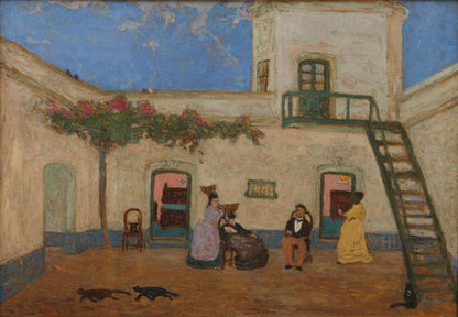 El Patio o Patio Unitario - by Pedro Figari