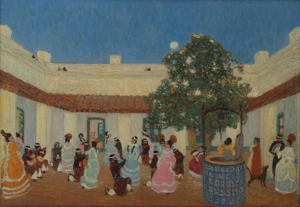 Patio - by Pedro Figari