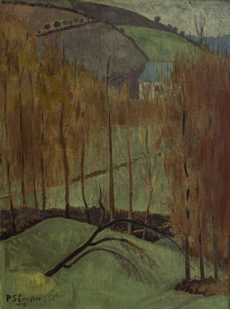 La Colline aux peupliers - by Paul Sérusier