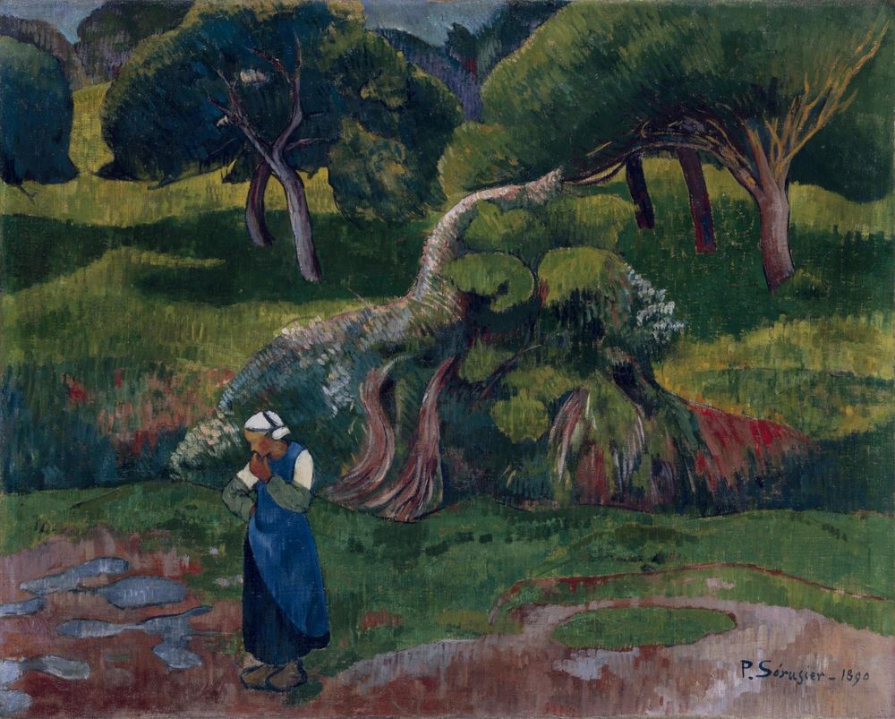 Landscape at Le Pouldu - by Paul Sérusier