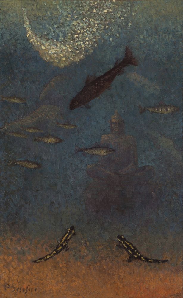 The Sunken Buddha â€?Homage to Odilon Redon - by Paul Sérusier