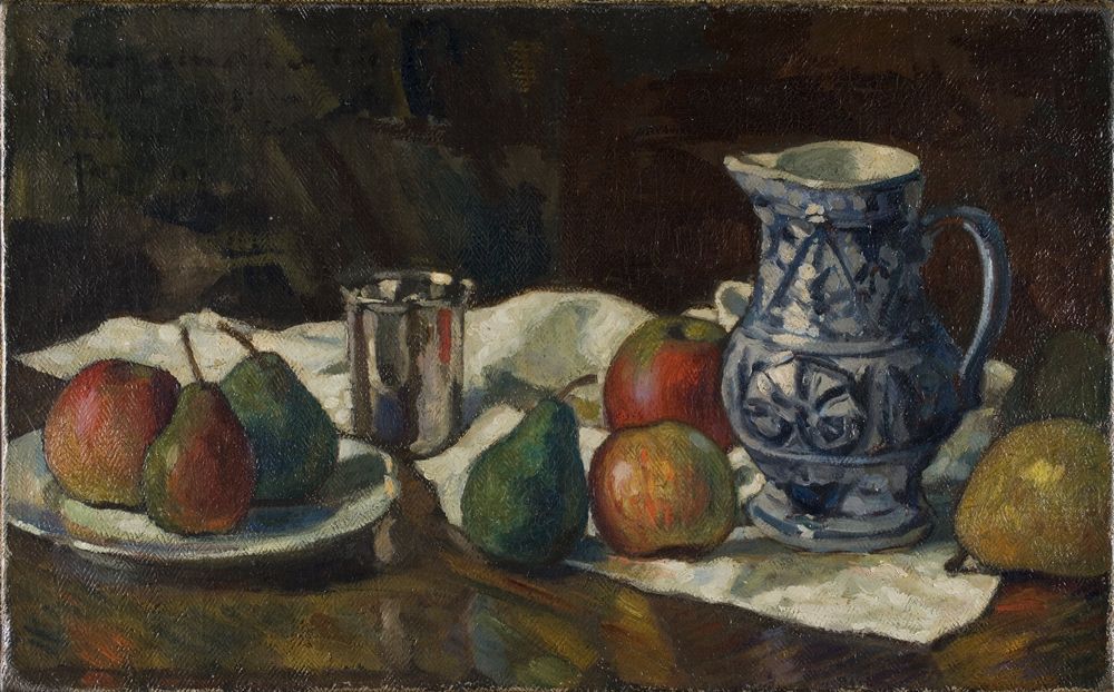 Still Life with Blue and White Jug - by Paul Sérusier