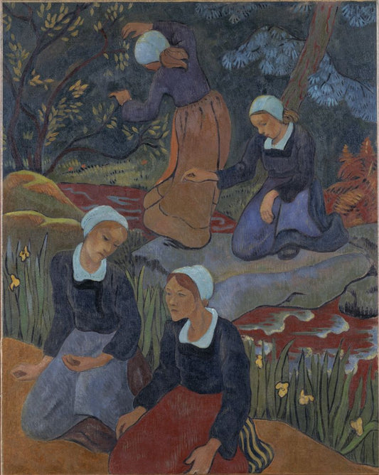 Four Breton Girls in the Forest (Quatre jeunes bretonnes dans la forêt) - by Paul Sérusier