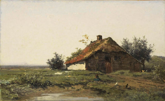 Boerderij in open veld - by Paul Gabriël