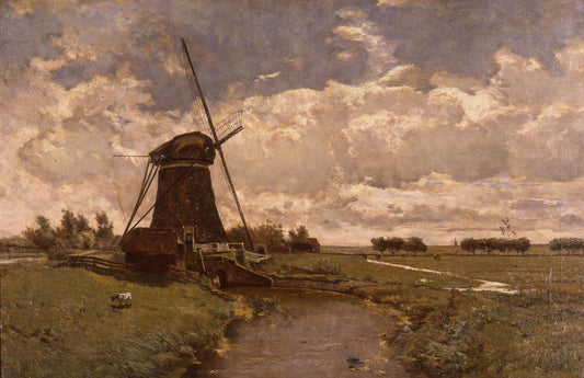 Water Mill in De Leidsche Dam Polder - by Paul Gabriël