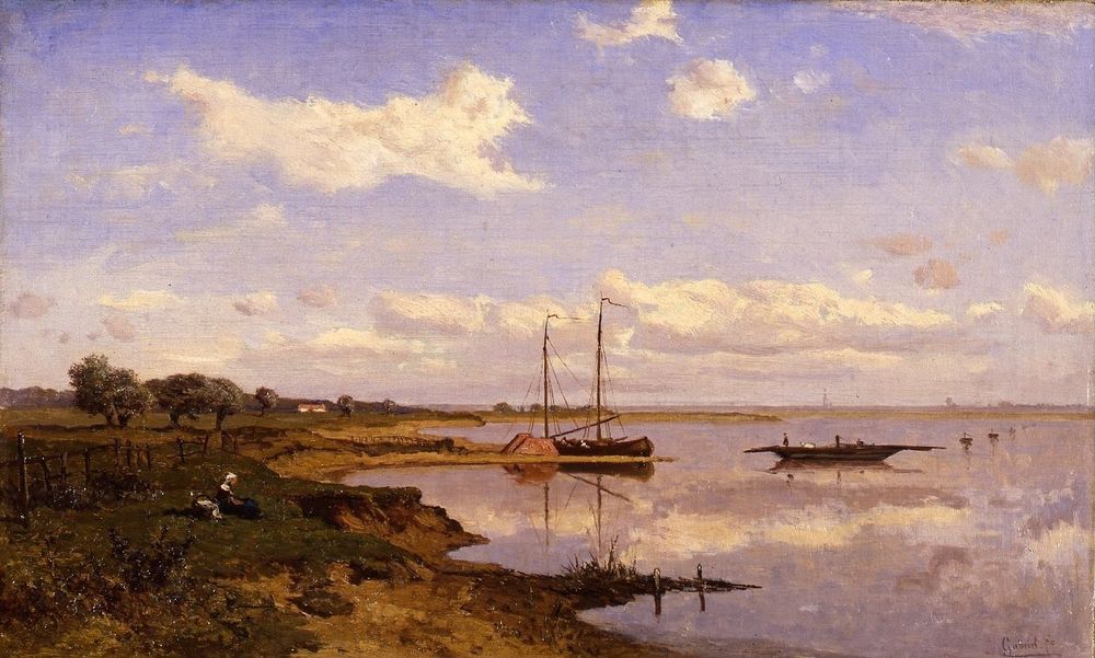 The Ferry at Driel - by Paul Gabriël