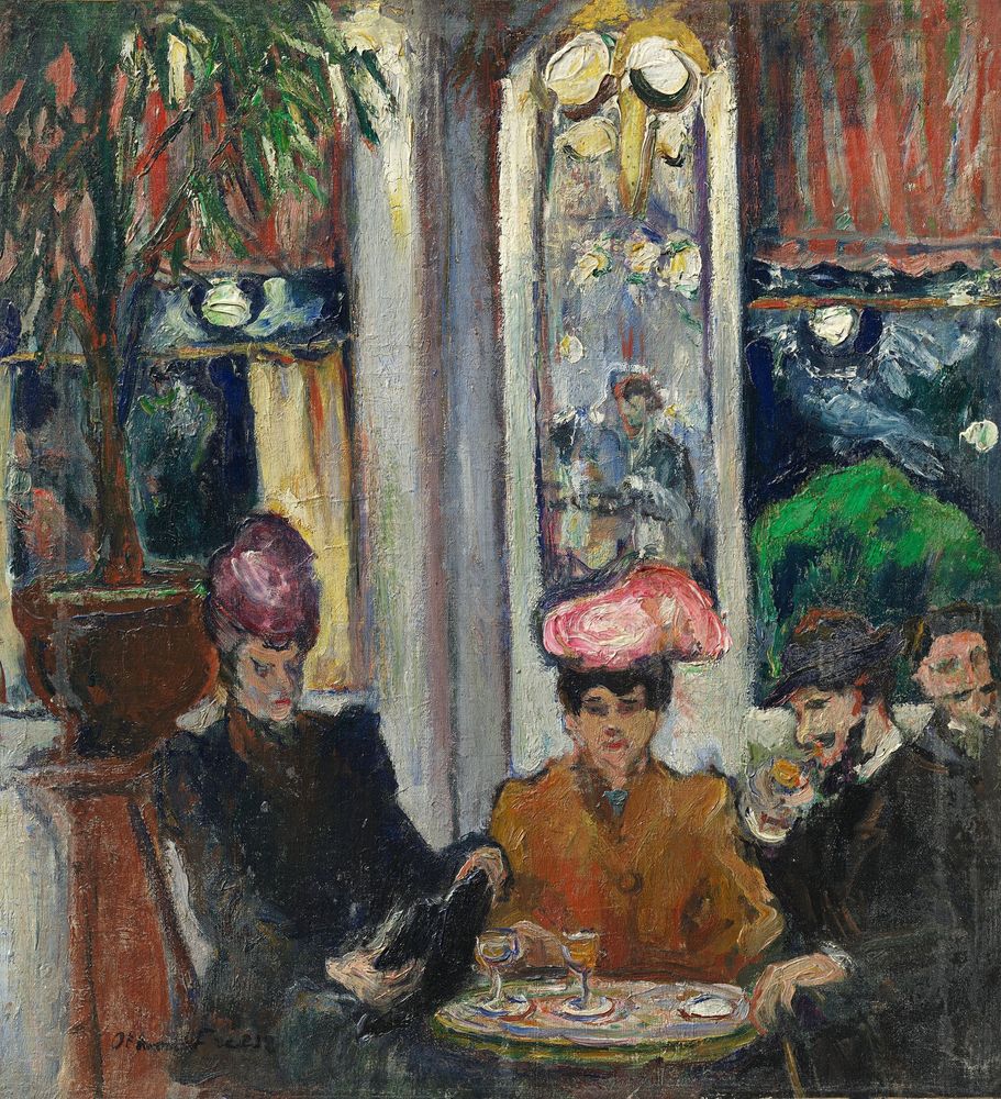 Scene in a Parisian Brasserie - by Othon Friesz