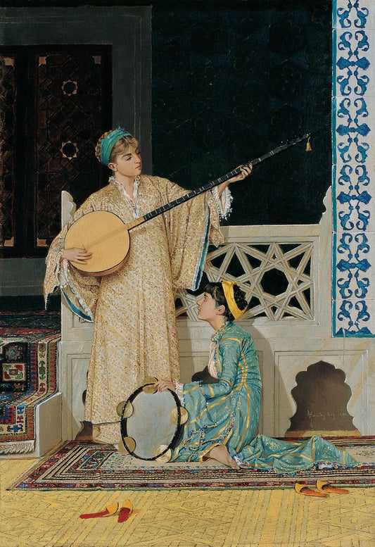 Two Musician Girls - by Osman Hamdi Bey