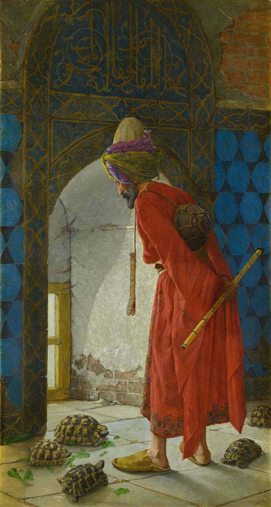 The Tortoise Trainer - by Osman Hamdi Bey