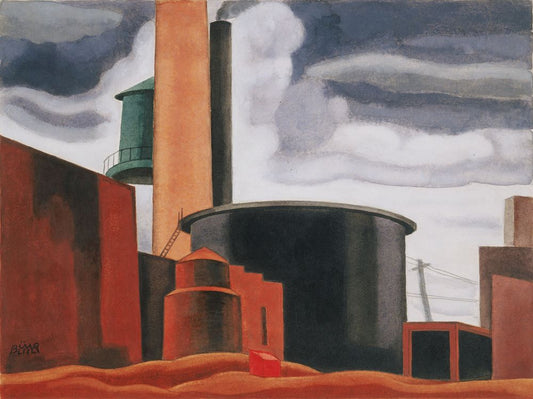 Somber and Hard - by Oscar Florianus Bluemner