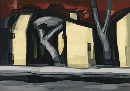 A Situation in Yellow - by Oscar Florianus Bluemner