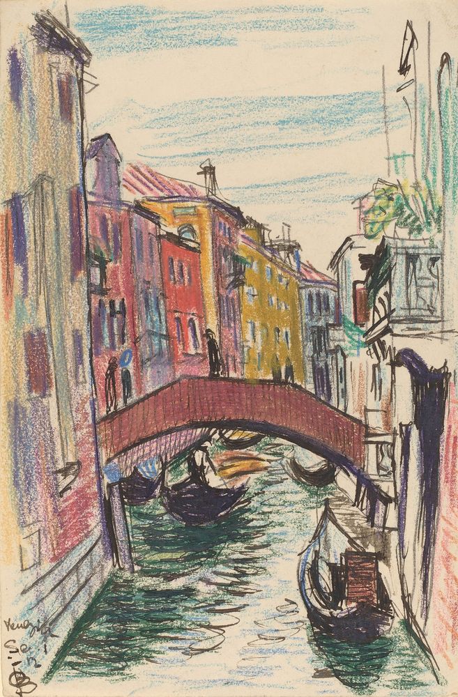 Canal, Venice - by Oscar Florianus Bluemner