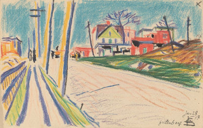 Street in the Bronx - by Oscar Florianus Bluemner