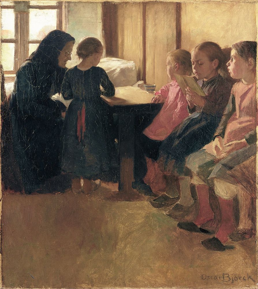 Madam Henriksen's school for girls in Skagen - by Oscar Björck