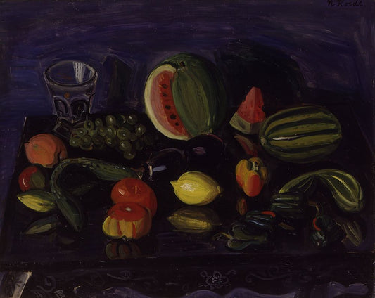 Still Life with Vegetables - by Narashige Koide