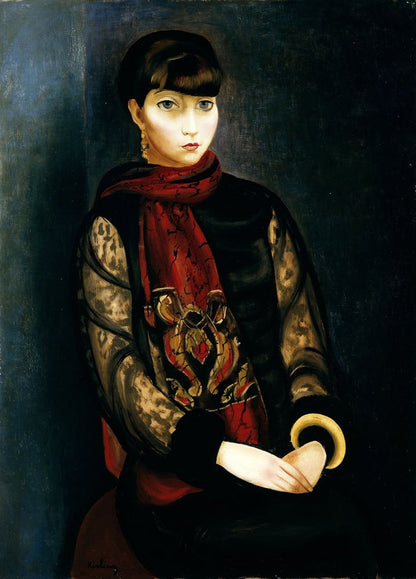 Portrait of Rita Van Leer - by Moïse Kisling