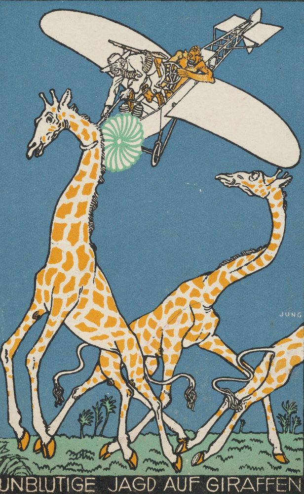 Bloodless Giraffe Hunt (Unblutige Jagd auf Giraffen) - by Moriz Jung