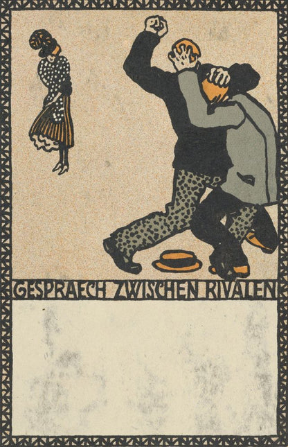 Conversation Between Rivals (Gespraech Zwischen Rivalen) - by Moriz Jung