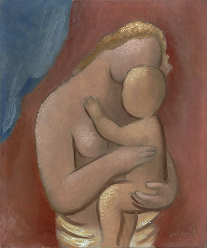 Mother with child - by Mikuláš Galanda