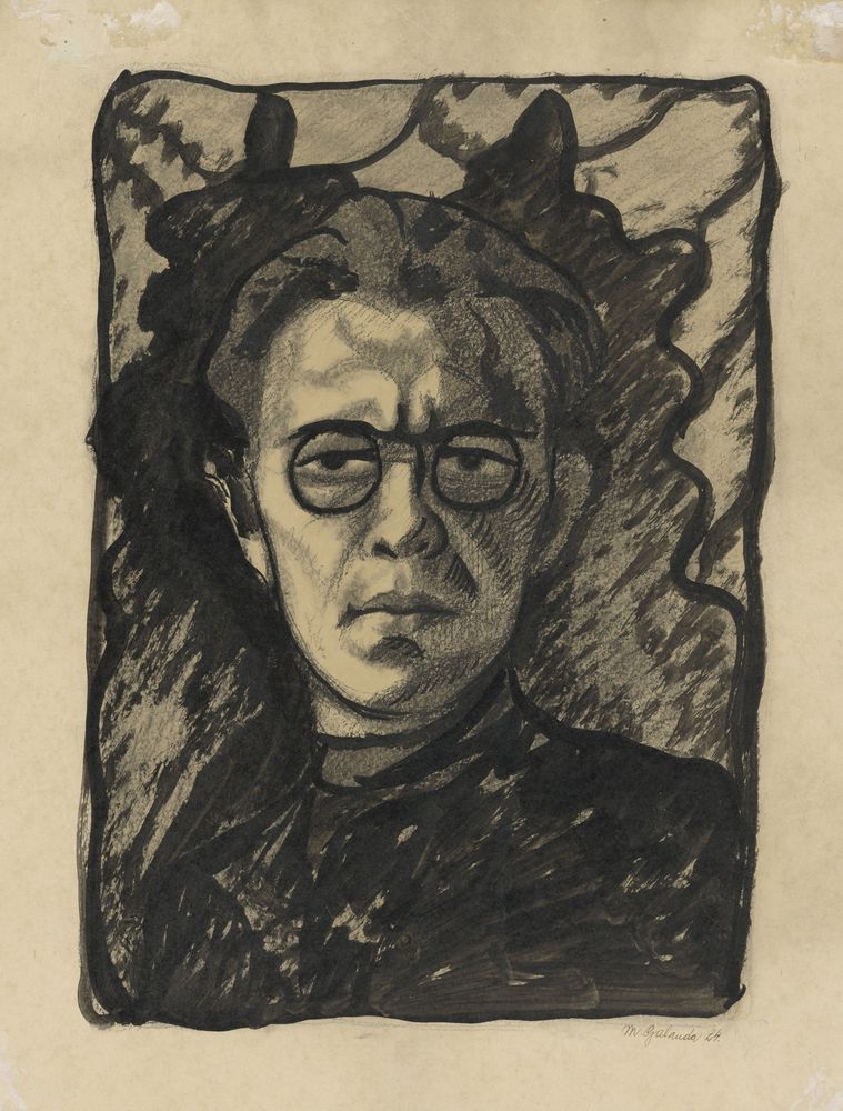 Self-portrait - by Mikuláš Galanda