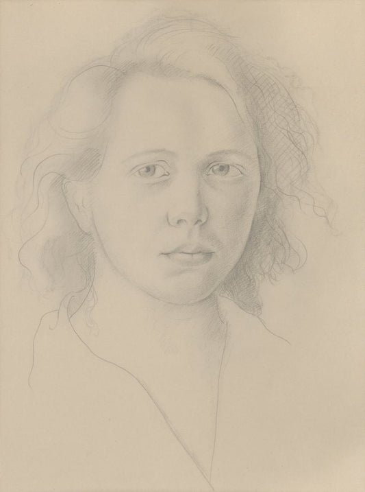 Portrait of Mária Galandová - by Mikuláš Galanda