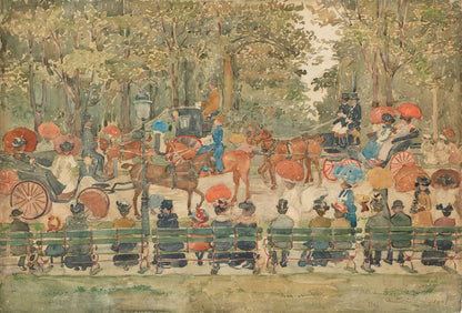 Central Park, 1901 - by Maurice Prendergast