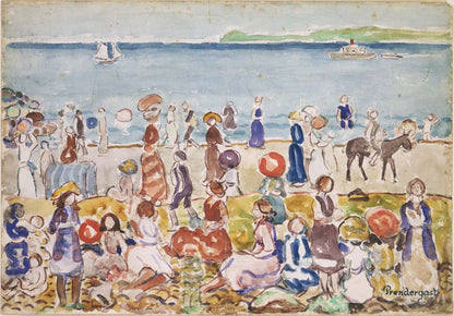 Revere Beach No. 2 - by Maurice Prendergast