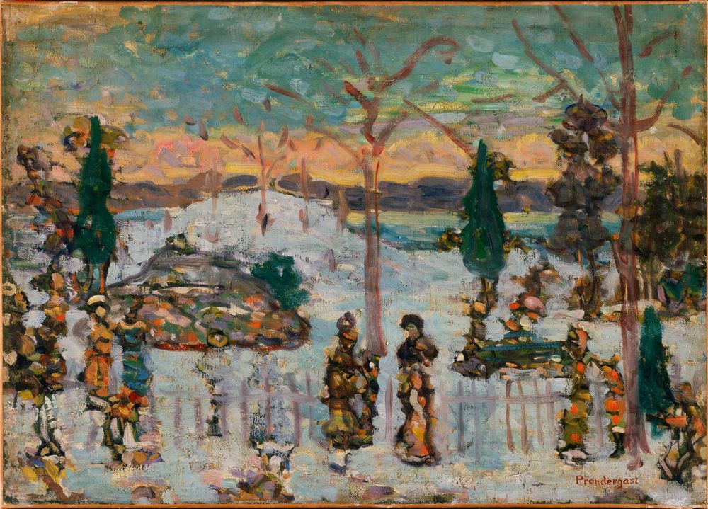 Snow in April - by Maurice Prendergast