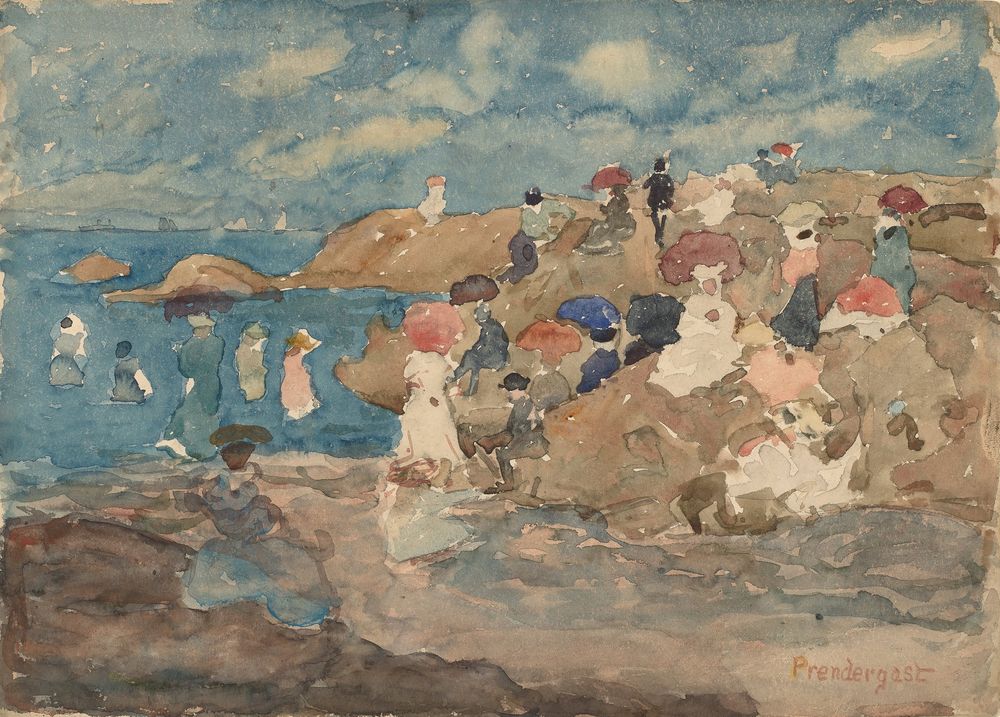 Revere Beach - by Maurice Prendergast