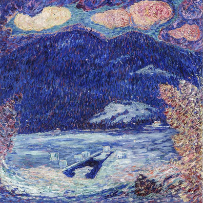 The Ice Hole, Maine - by Marsden Hartley