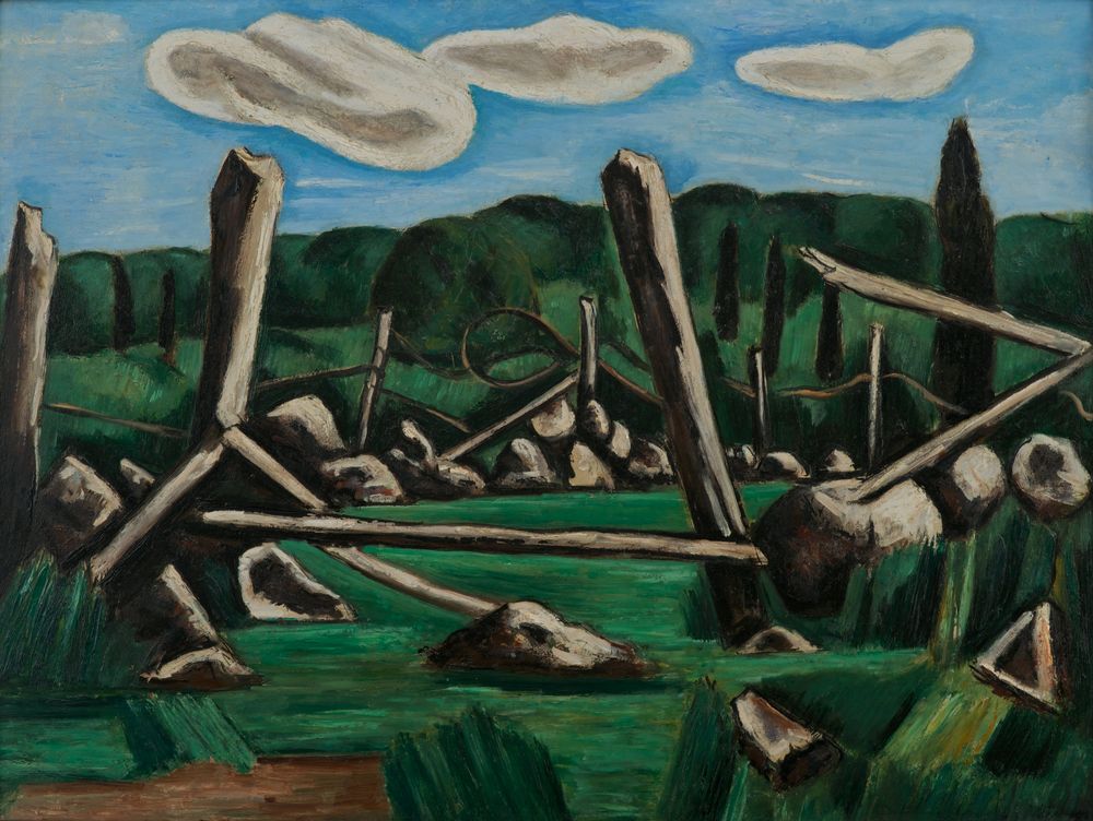 The Old Bars, Dogtown - by Marsden Hartley