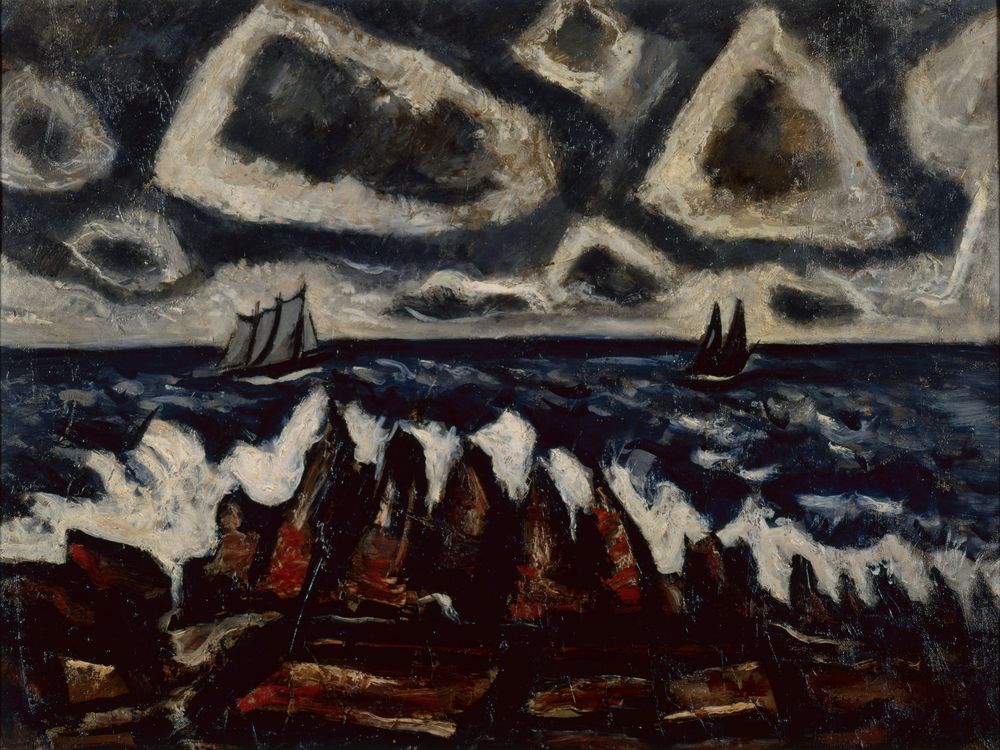 Northern Seascape, Off the Banks - by Marsden Hartley