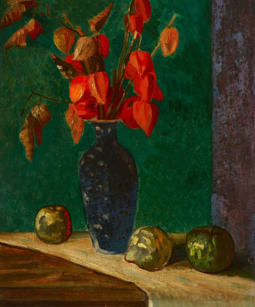 Still Life, Winter Cherries - by Mark Gertler