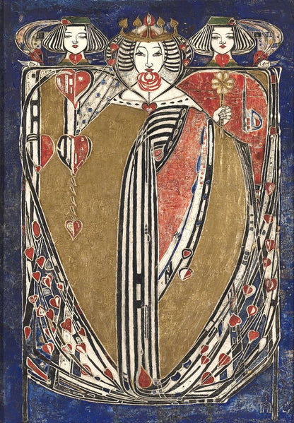 Queen (for Hous'hill, Catherine Cranston's residence, Glasgow, Scotland) - by Margaret Macdonald Mackintosh