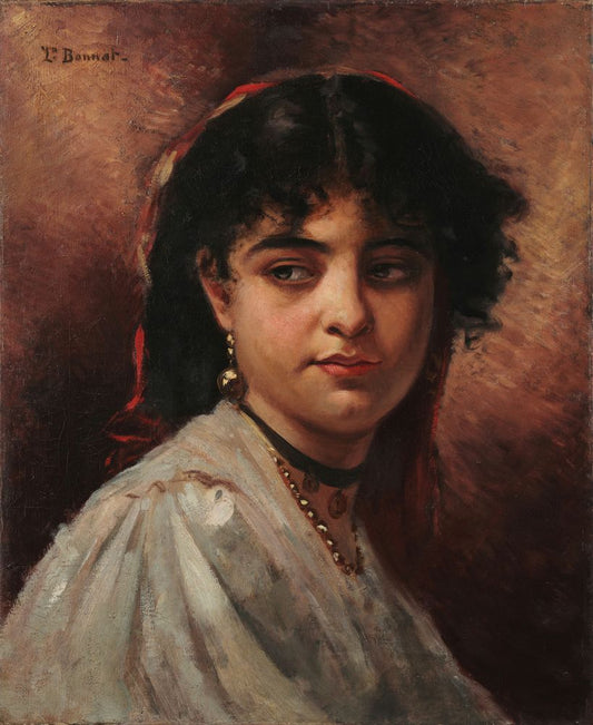 Cabeça de mulher - by Léon Bonnat