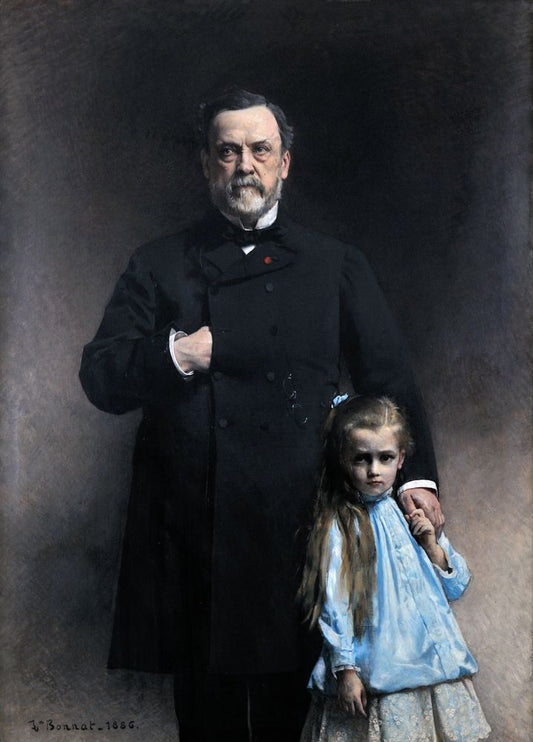 Pasteur and his granddaughter Camille Vallery-Radot - by Léon Bonnat