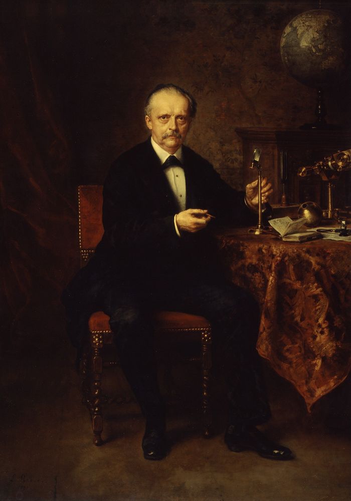 The physicist Hermann von Helmholtz - by Ludwig Knaus