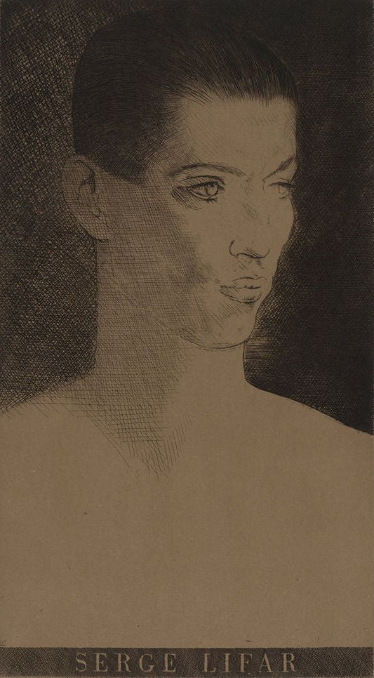 Portrait de Serge Lifar - by Louis Marcoussis