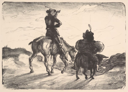 Don Quixote and Sancho Panza - by Louis Anquetin