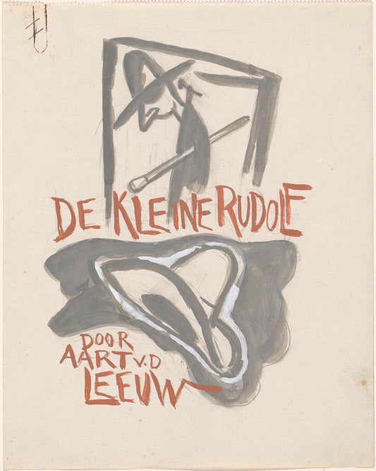 Ontwerp voor een boekband voor: Aart van der Leeuw, De kleine Rudolf, 1930 - by Leo Gestel