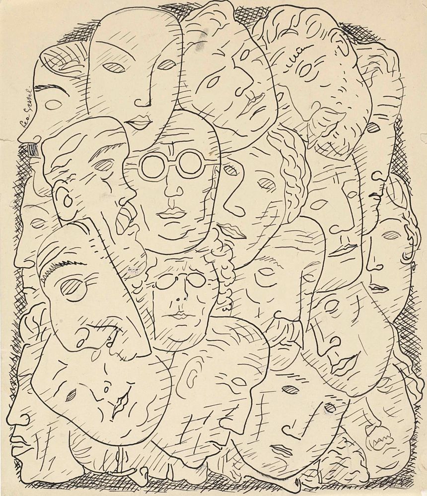 Maskers - by Leo Gestel