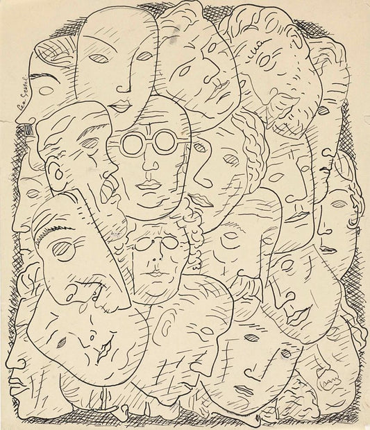 Maskers - by Leo Gestel