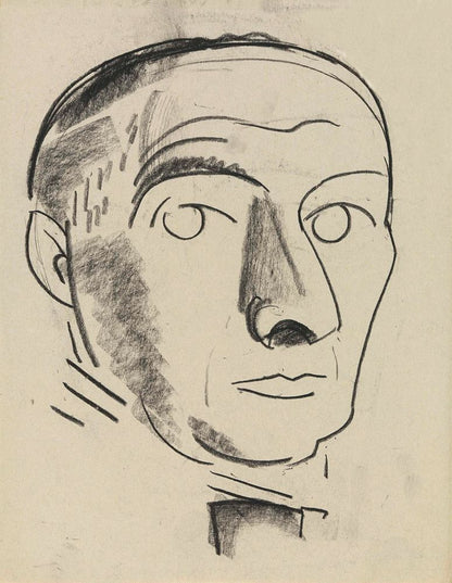 Zelfportret - by Leo Gestel