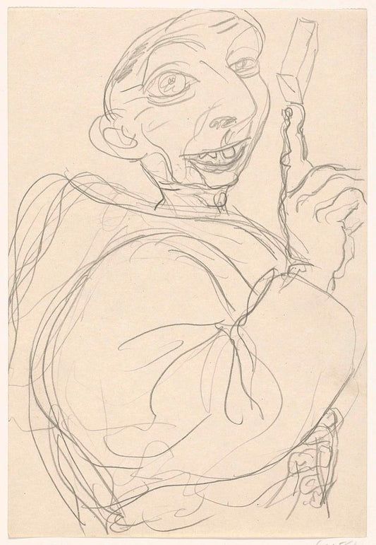 Karikatuur van Leo Gestel - by Leo Gestel