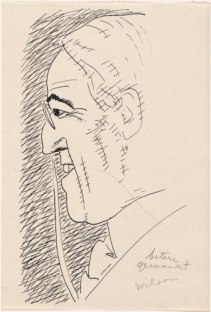 Portret van Thomas Woodrow Wilson - by Leo Gestel