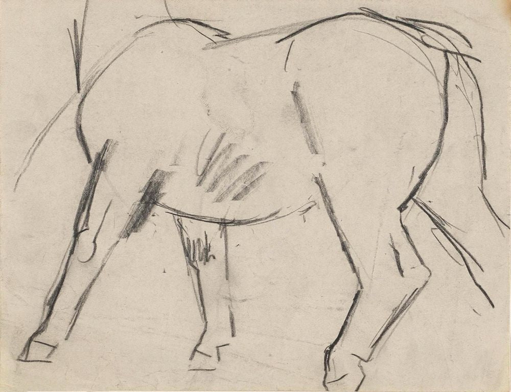 Lichaam van een paard - by Leo Gestel